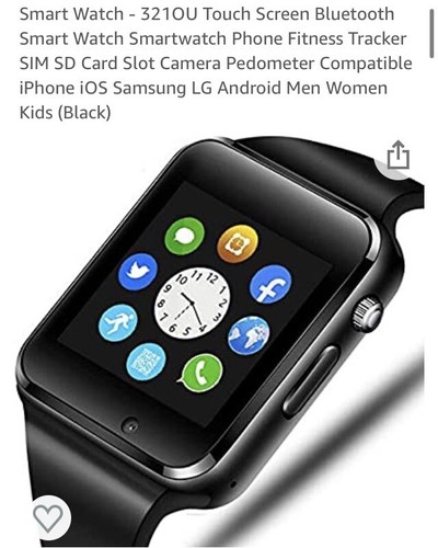 smart watch with camera bluetooth